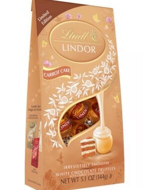 New Limited Edition Easter Lindt Lindor CARROT CAKE White Chocolate Bag 5.1oz